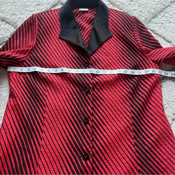Hermann Lange collection blazer red black 44 / US size large / 12 - Picture 3 of 7